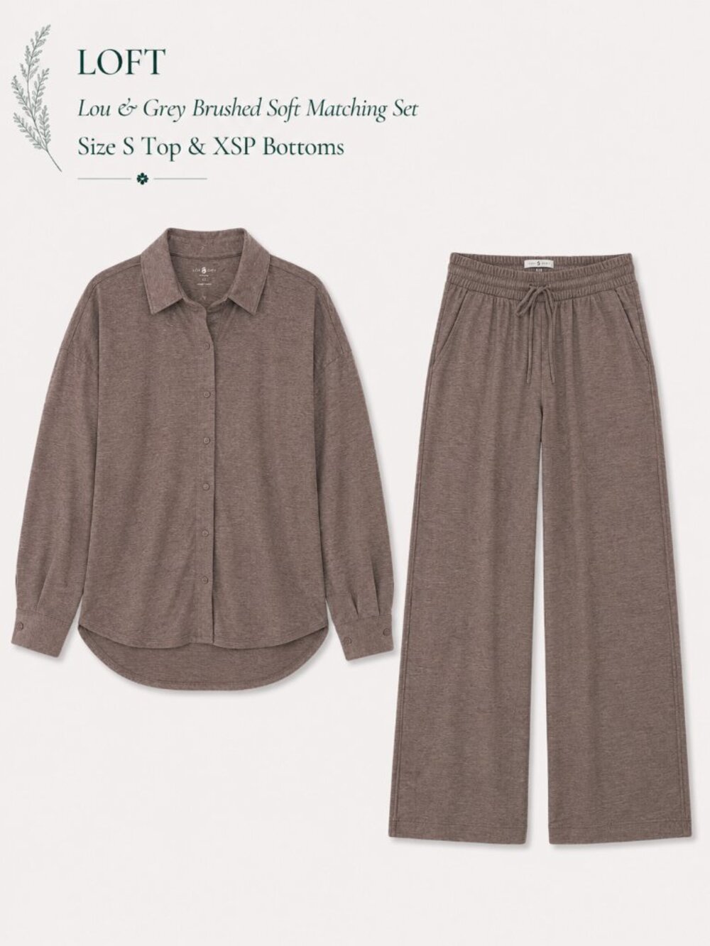 LOFT Lou and Grey Matching Brushed Soft Set